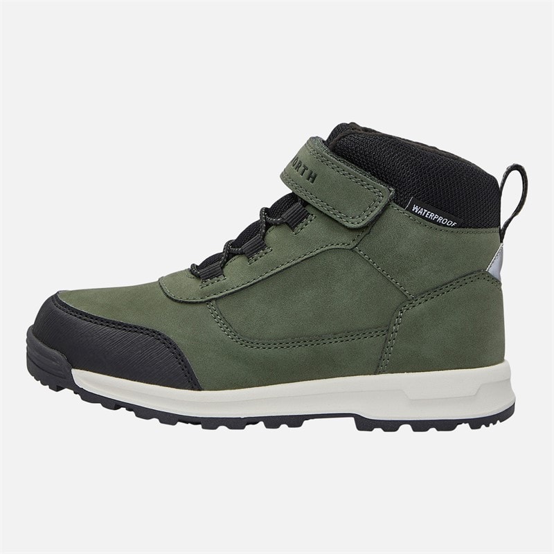 True North Kids Waterproof Snow City Shoes Dark Green Dk-Green