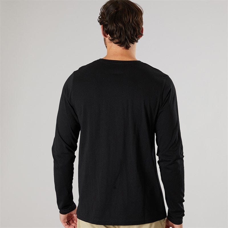 True North Mens Long Sleeved T-Shirt Black - Image 2