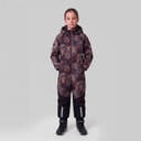 True North Girls Waterproof Overall Oxford Snowsuit Flower Comb