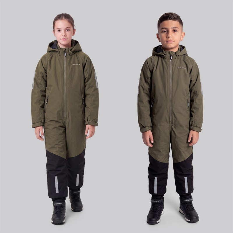 True North Kids Waterproof Overall Oxford Snowsuit Tarmac - Image 1
