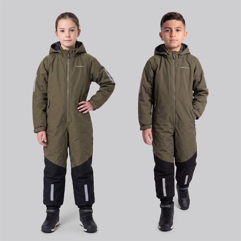 True North Kids Waterproof Overall Oxford Snowsuit Tarmac - Image 3