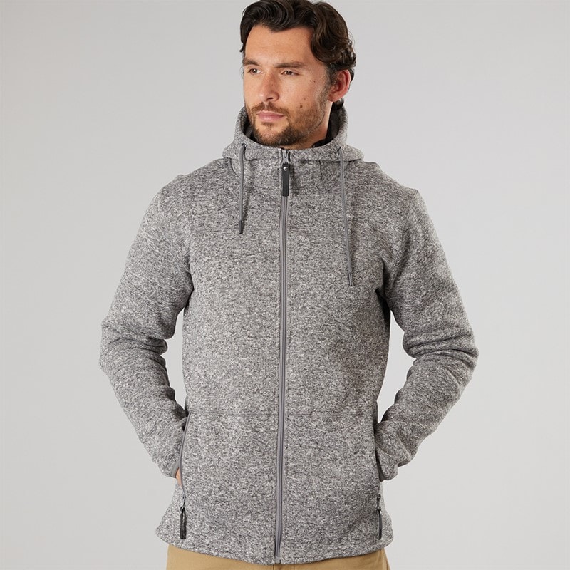 True North Mens Flatfleece Jacket Dark Grey Dk-Grey - Image 3