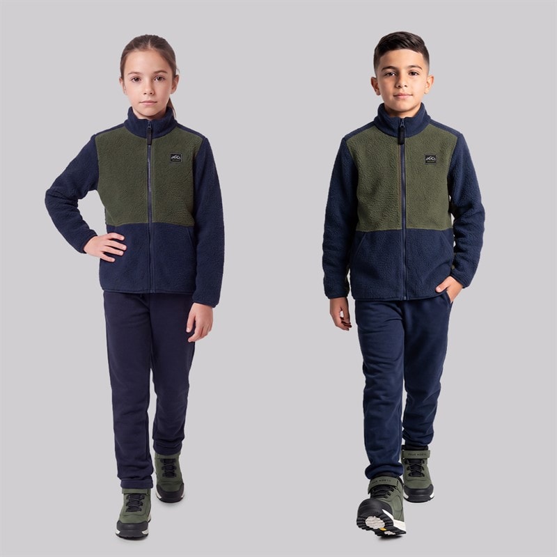 True North Kids Pile Jacket Navy - Image 3