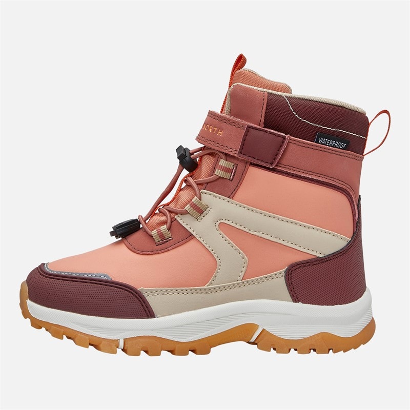 True North Kids Waterproof Snowflake Boots Pink