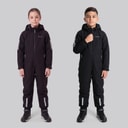 True North Kids Waterproof Overall Oxford Snowsuit Black