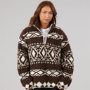 True North Womens Cissi Fleece Brown Comb