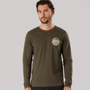 True North Mens Long Sleeved T-Shirt Pine