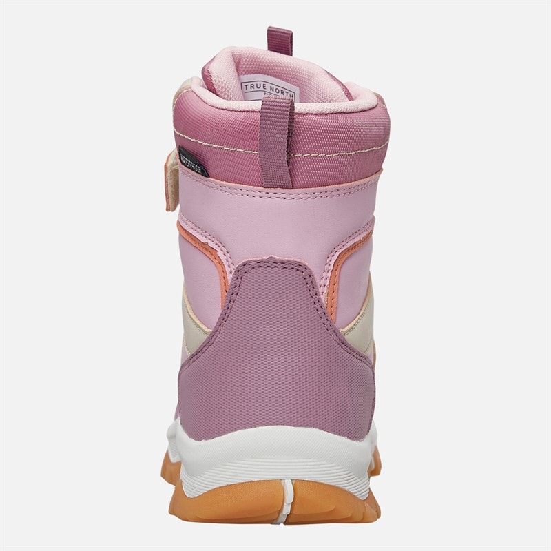 True North Kids Waterproof Snowflake Boots Soft Pink - Image 3