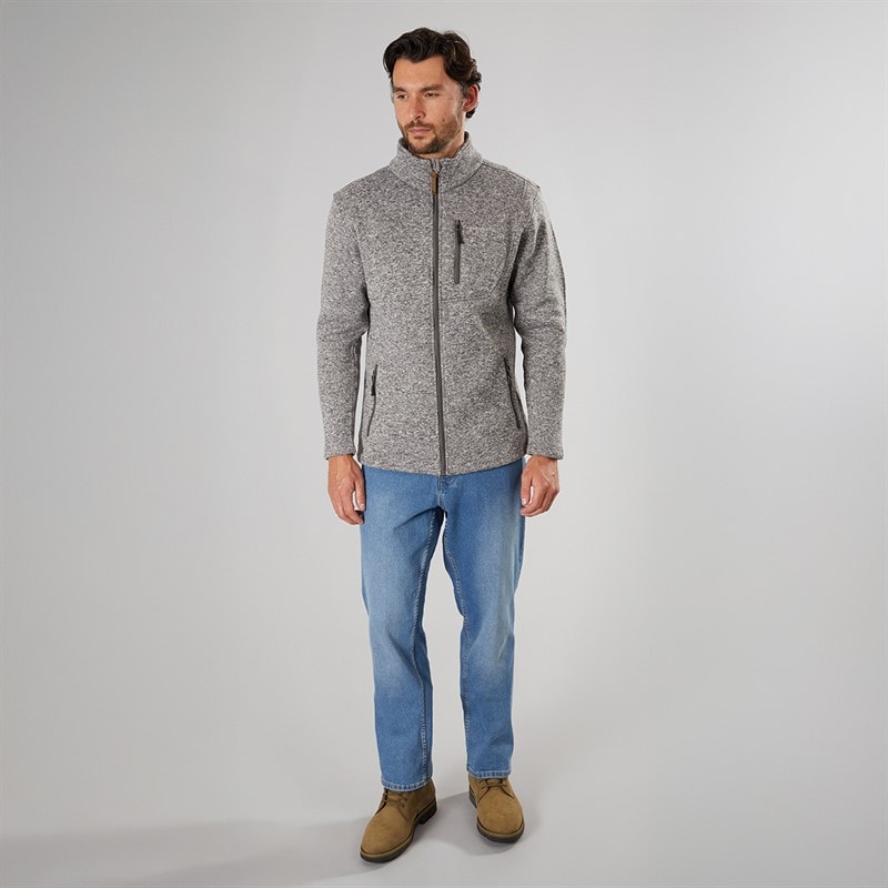 True North Mens Flatfleece Jacket Dark Grey Dk-Grey - Image 4