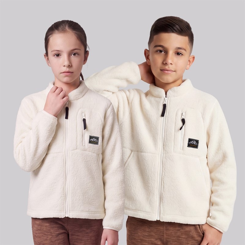 True North Kids Pile Jacket Coconut - Image 1
