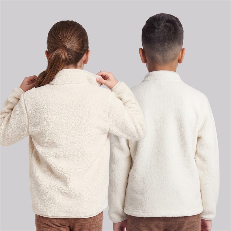 True North Kids Pile Jacket Coconut - Image 2