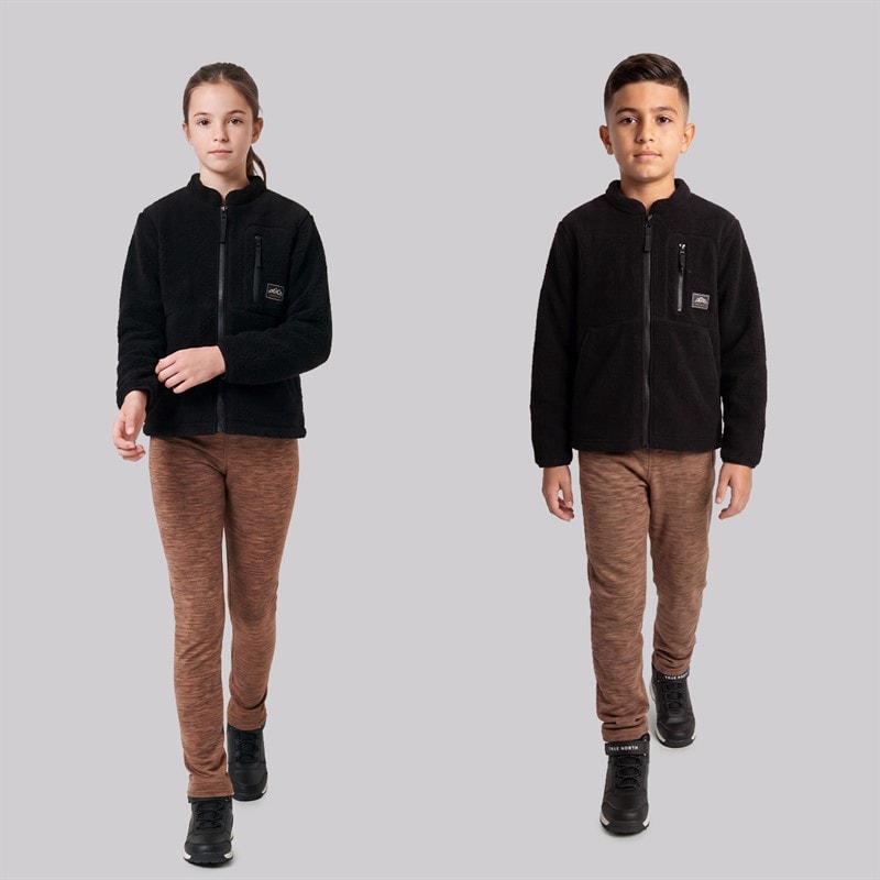 True North Kids Pile Jacket Black - Image 3
