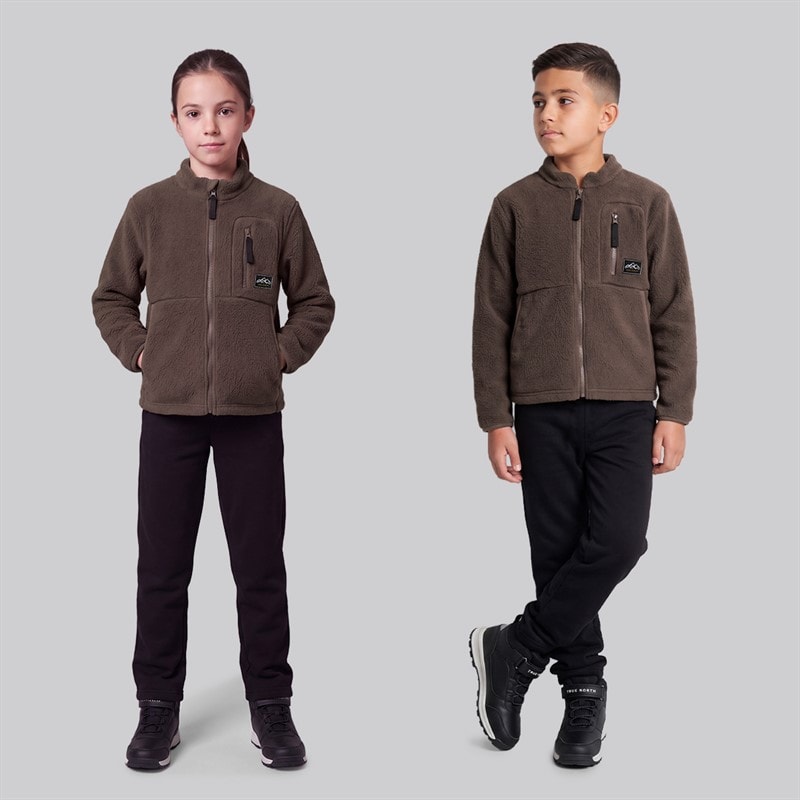 True North Kids Pile Jacket Mocca - Image 3
