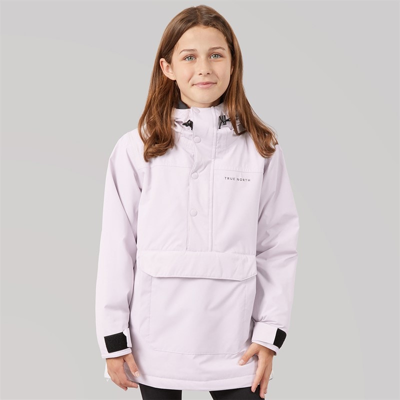 True North Girls Stretch Waterproof Anorak Coat Orchid - Image 3