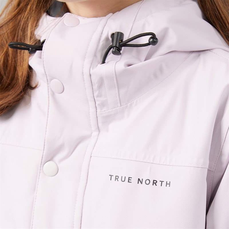 True North Girls Stretch Waterproof Anorak Coat Orchid - Image 5