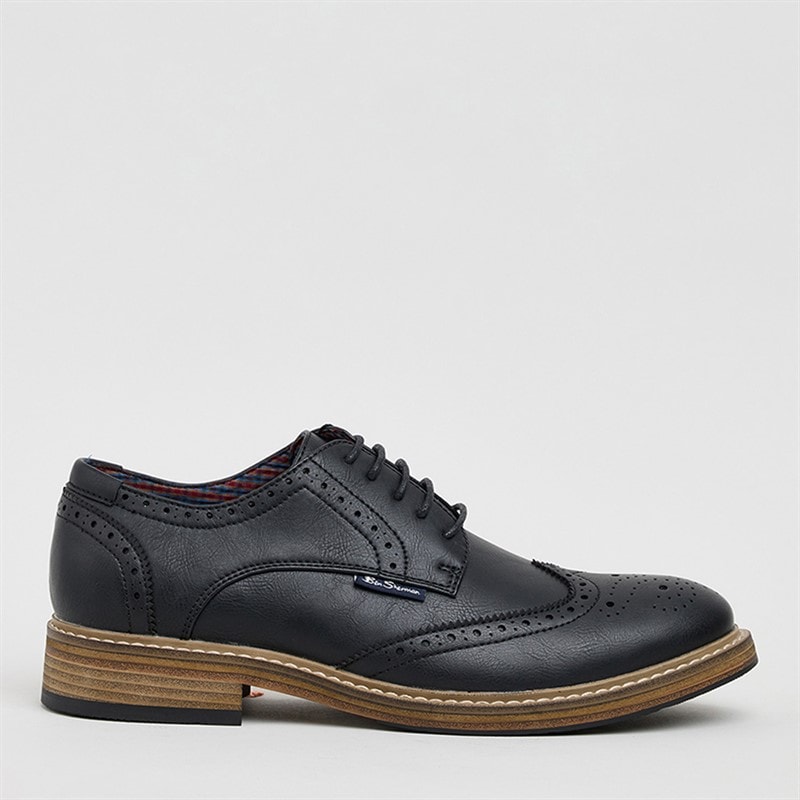 Ben Sherman Mens Triumph II Brogue Shoes Black