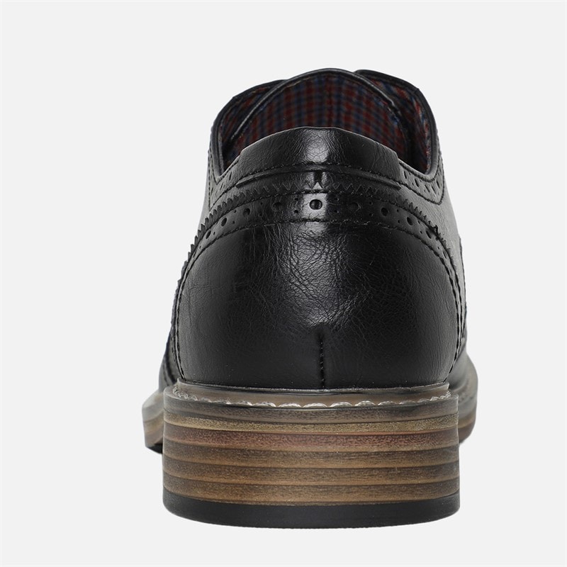 Ben Sherman Mens Triumph II Brogue Shoes Black - Image 4
