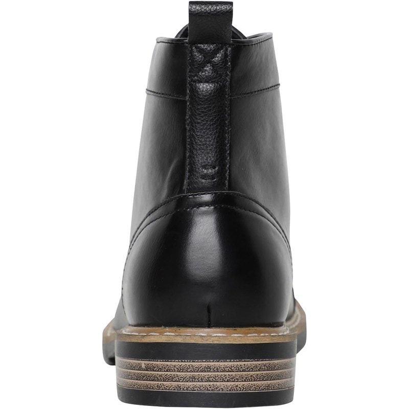 Ben Sherman Mens Tram Toe Cap Boots Black - Image 3
