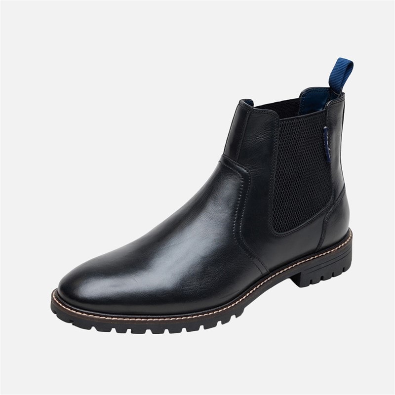 Ben Sherman Mens Baron Leather Chelsea Boots Black - Image 2