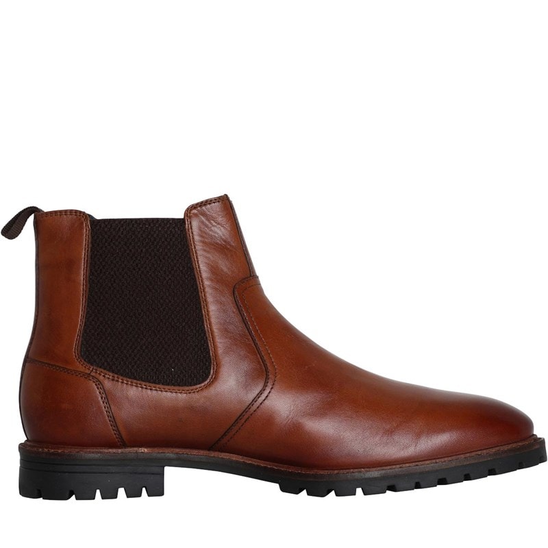 Ben Sherman Mens Baron Leather Chelsea Boots Tan - Image 5