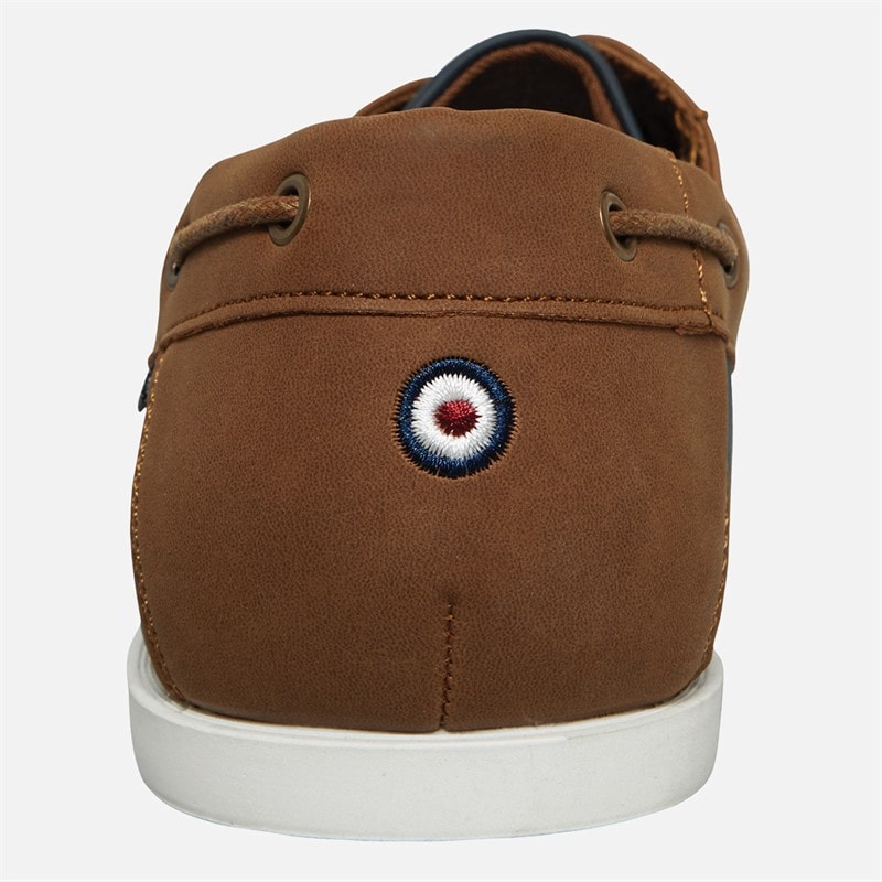 Ben Sherman Mens Oceanic Deck Shoes Navy/Tan - Image 4