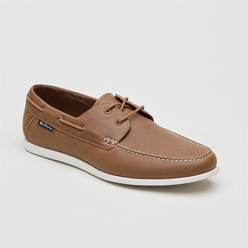 Ben Sherman Mens Oceanic Deck Shoes Tan - Image 2