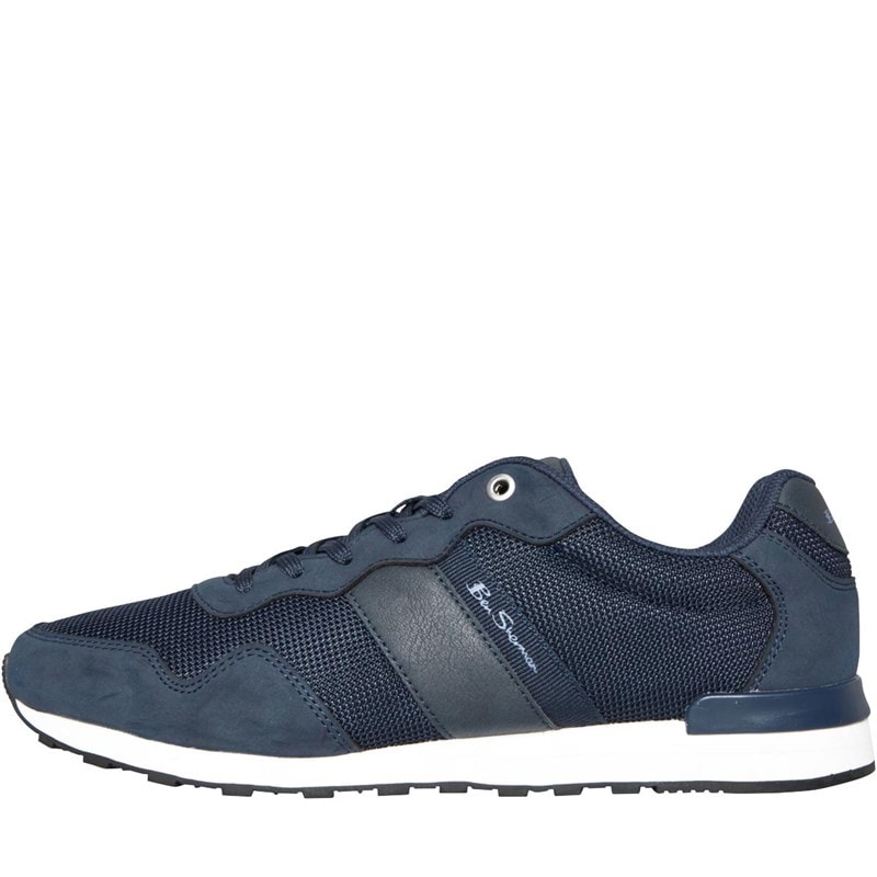 Ben Sherman Mens Owen Retro Run Trainers Navy