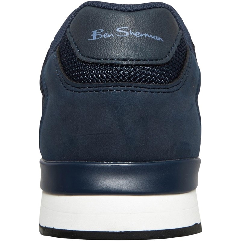 Ben Sherman Mens Owen Retro Run Trainers Navy - Image 3