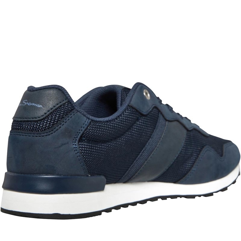 Ben Sherman Mens Owen Retro Run Trainers Navy - Image 5