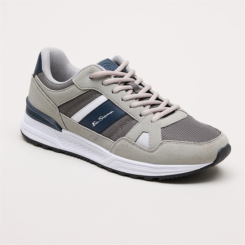 Ben Sherman Mens Fowler Trainers Grey - Image 2