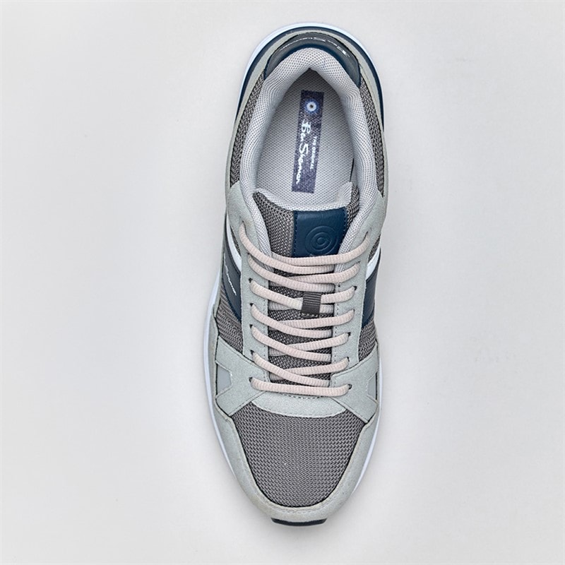 Ben Sherman Mens Fowler Trainers Grey - Image 3