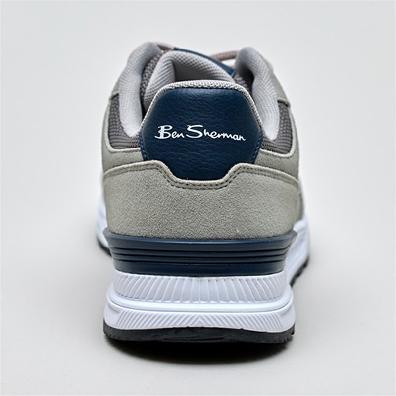 Ben Sherman Mens Fowler Trainers Grey - Image 4