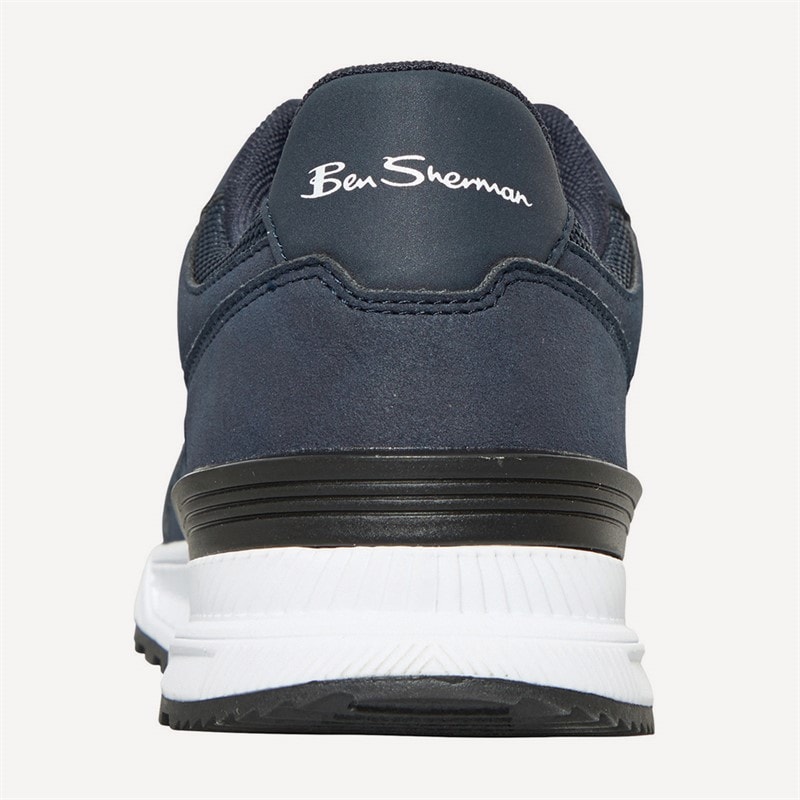 Ben Sherman Mens Fowler Trainers Navy - Image 3