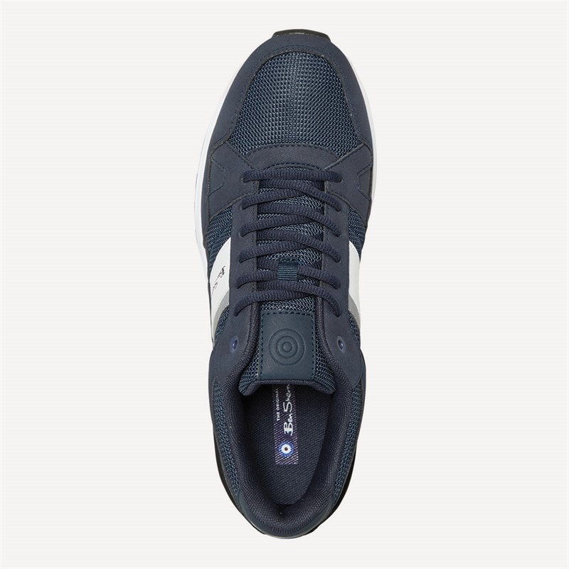 Ben Sherman Mens Fowler Trainers Navy - Image 4