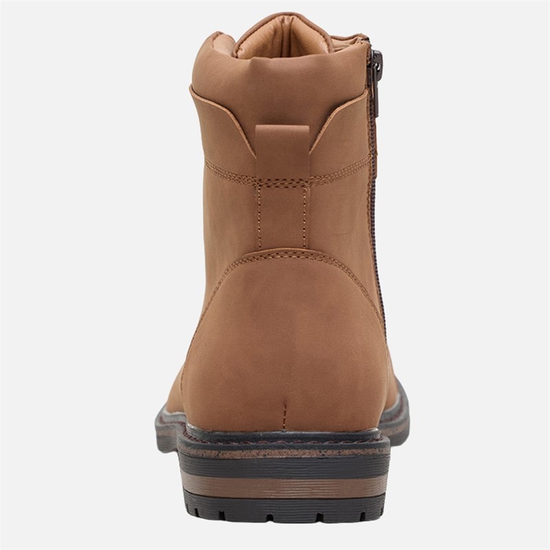 Ben Sherman Mens Bonneville Brogue Boots Caramel - Image 4