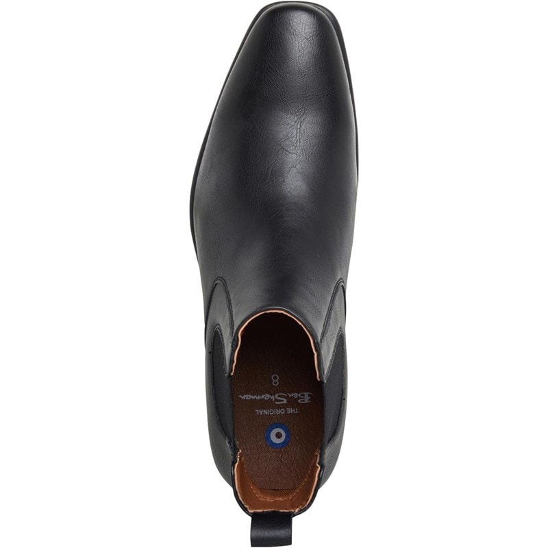 Ben Sherman Mens Durham Chelsea Boots Black - Image 4