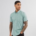 Ben Sherman Mens Short Sleeve Oxford Shirt Jade