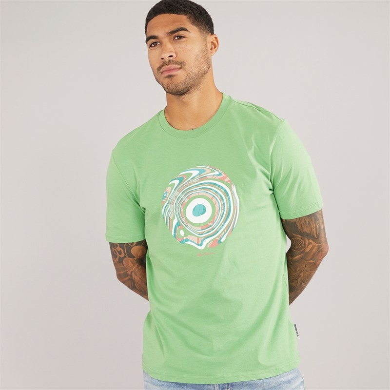 Ben Sherman Mens Trippy Target T-Shirt Grass Green - Image 1