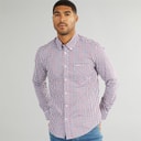 Ben Sherman Mens Long Sleeve House Check Shirt Red