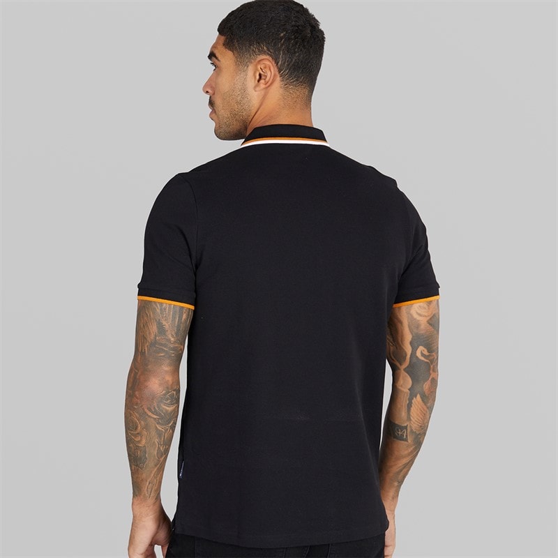 Ben Sherman Mens Twin Tipped Polo Shirt Black - Image 2