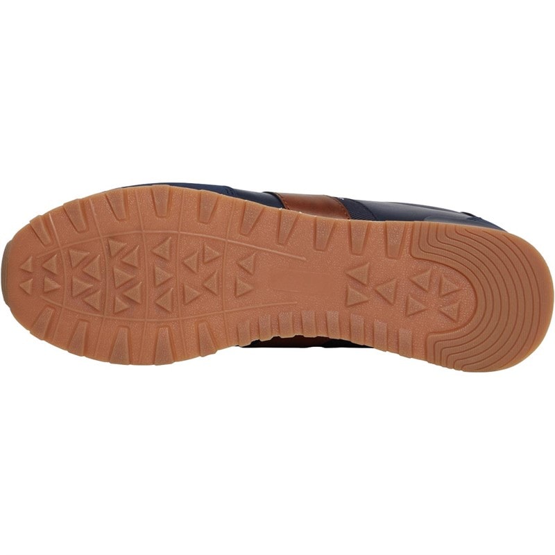 Ben Sherman Mens Owen Retro Trainers Navy/Tan - Image 2