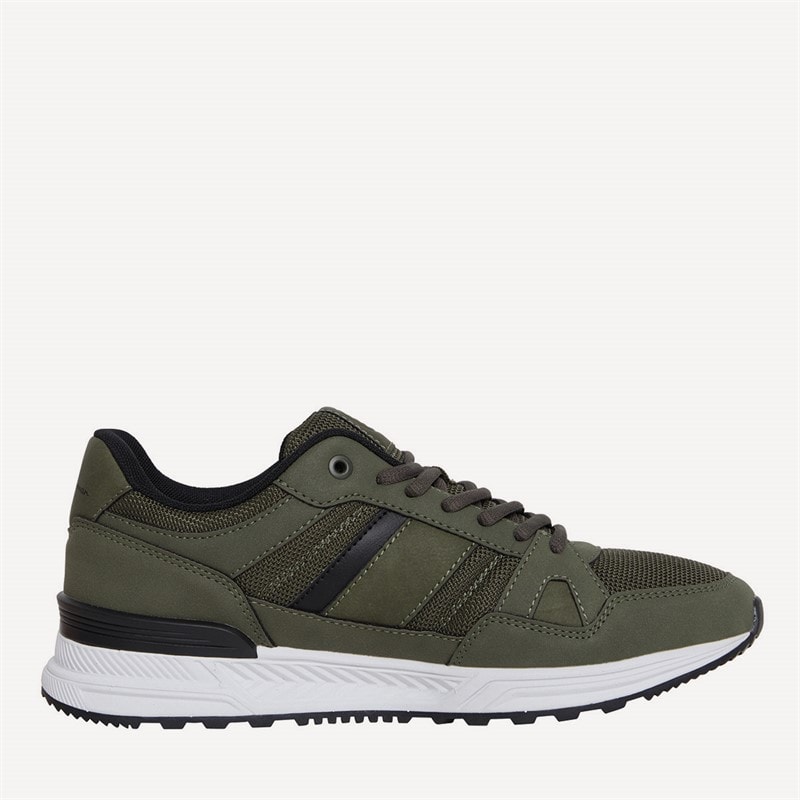 Ben Sherman Mens Fowler Trainers Khaki/Black - Image 5