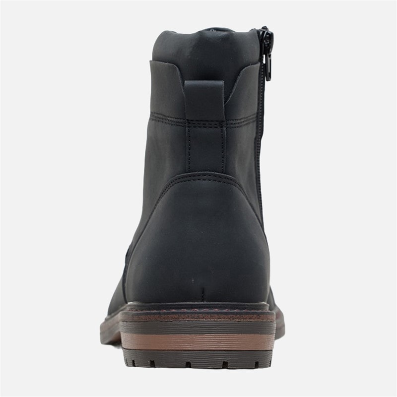 Ben Sherman Mens Bonneville Toe Cap Boots Black - Image 4