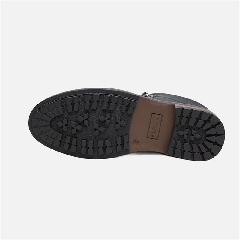 Ben Sherman Mens Bonneville Toe Cap Boots Black - Image 5