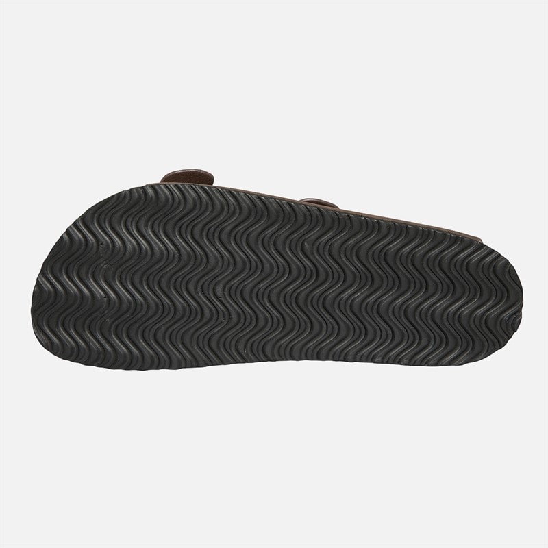 Ben Sherman Mens Tonic Double Buckle Sandals Brown - Image 4