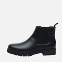 Ben Sherman Mens Chesterley Chelsea Boots Black Grain/Black Sole