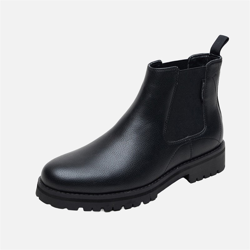 Ben Sherman Mens Chesterley Chelsea Boots Black Grain/Black Sole - Image 2