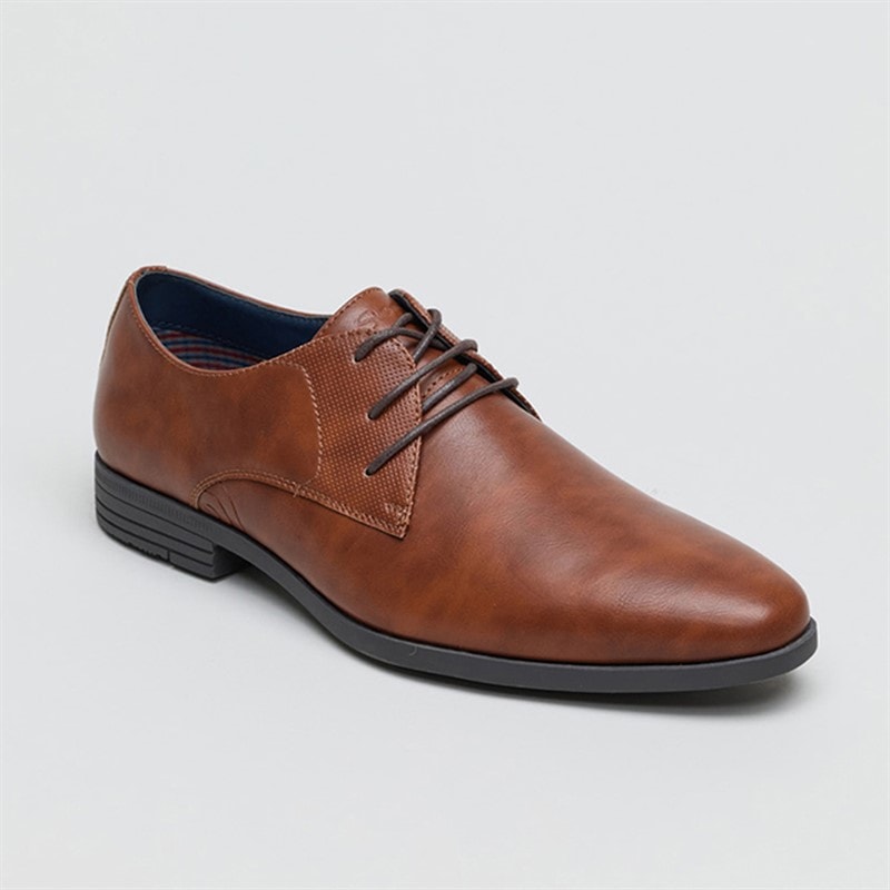 Ben Sherman Mens Derek Derby Shoes Tan - Image 2