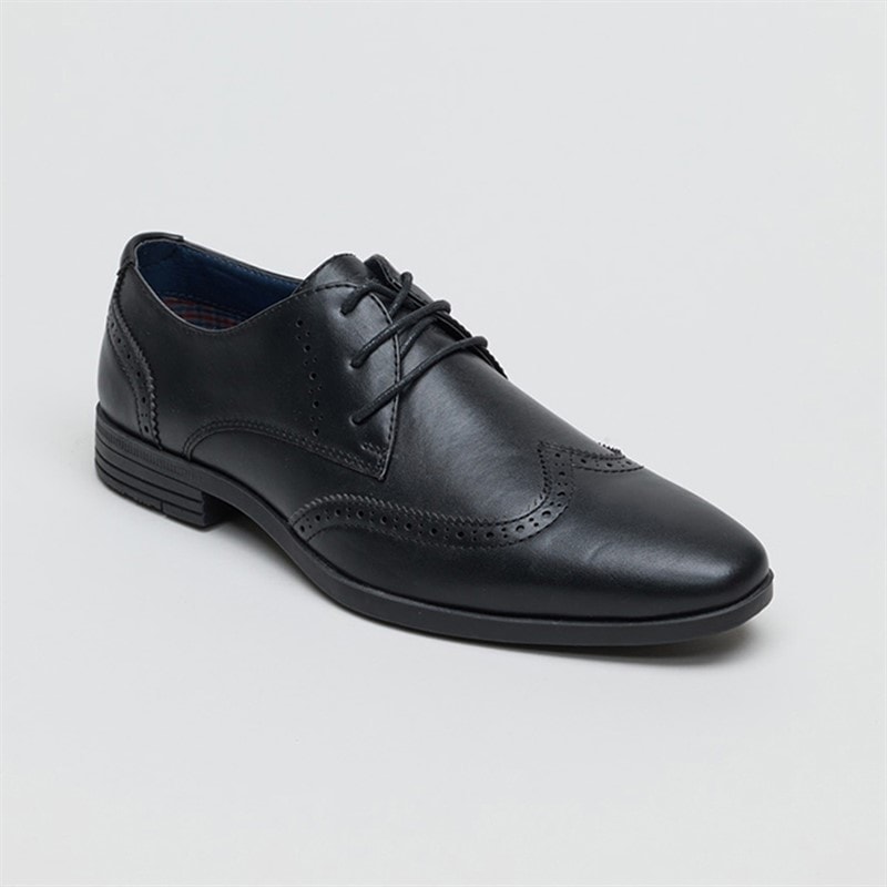Ben Sherman Mens Clive Brogue Shoes Black - Image 2