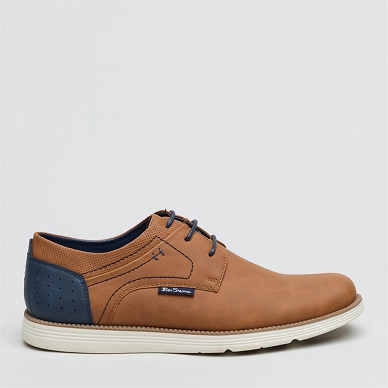 Ben Sherman Mens Havana Shoes Tan/Navy